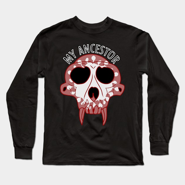 My Ancestor Skull Long Sleeve T-Shirt by TomCage